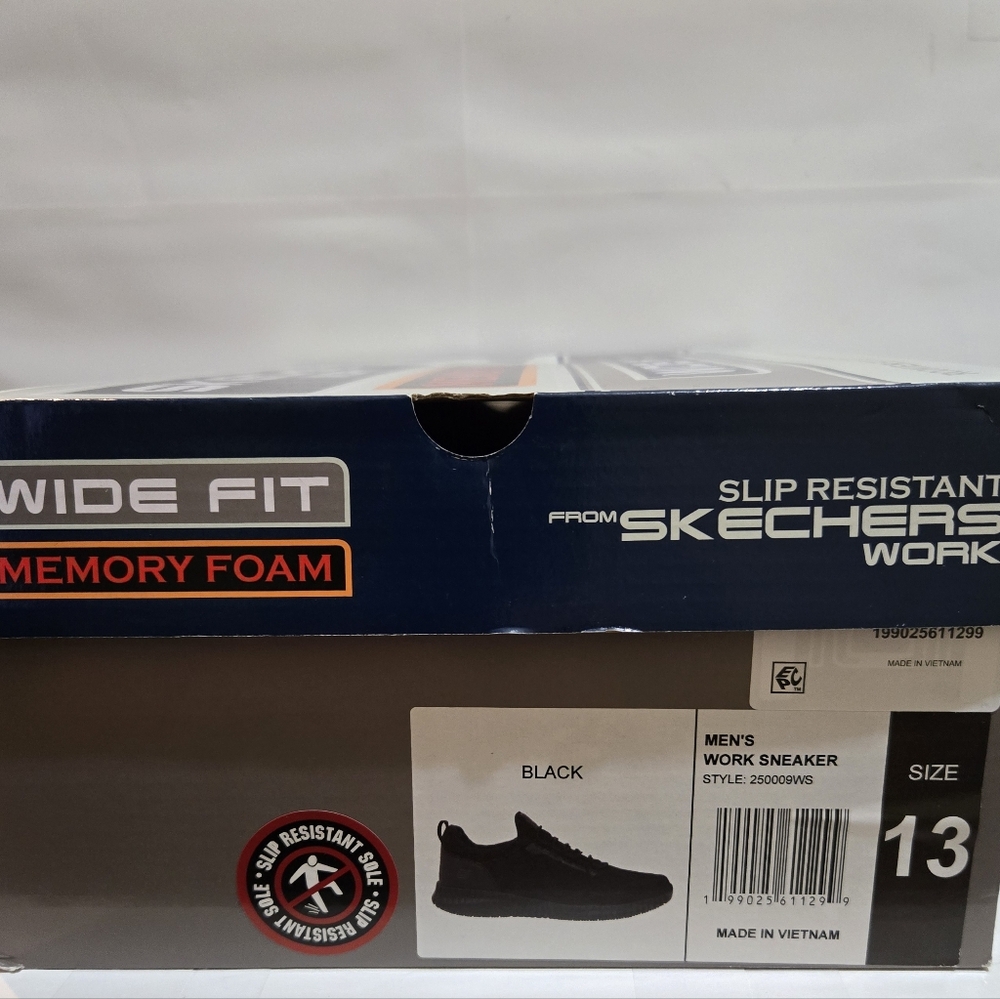 Skechers Men's Work Shoes Relaxed Fit Memory Foam - Picture 8 of 8